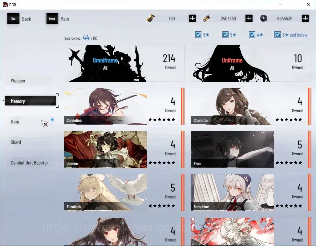 Punishing: Gray Raven Accounts Asia|Lv 99|[SS Parhelion,SS LuciaCW,Daemonnisa]+Si image 11