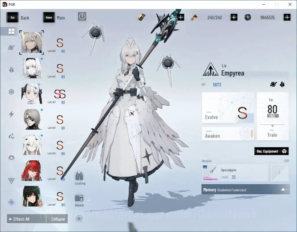 Punishing: Gray Raven Accounts Asia|Lv 99|[SS Parhelion,SS LuciaCW,Daemonnisa]+Si image 5