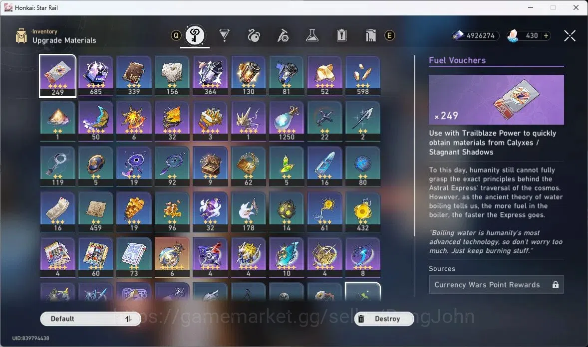 Honkai Star Rail Accounts Others ASIA | TL 60 | 8 LIMIT | THE HERTA | DAN HENG | CASTORICE | SPARKLE | FU XUAN |SPEC PASS 0 9
