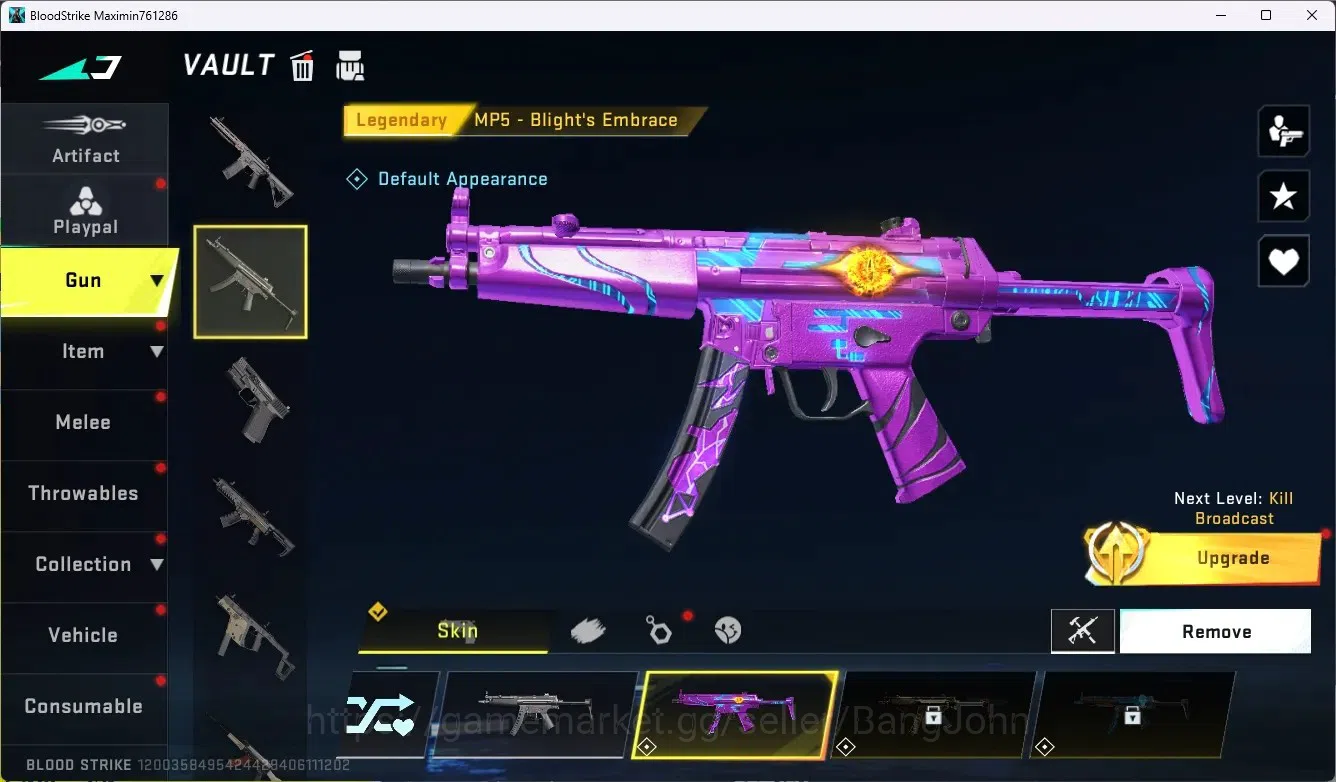 Blood Strike Accounts ASIA|Collab Gun MCX - EVA-00|2 Legendary Gun|Ethan image 2