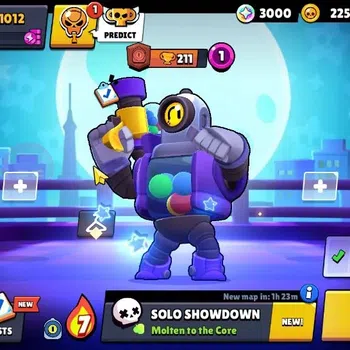 Brawl Stars Accounts 1012 Trophy | 14 Brawlers 2 Max Lv (Shelly, Penny) | 2 Epic Skin [Demon Emz, Demon Otis] | 3K Bling 10