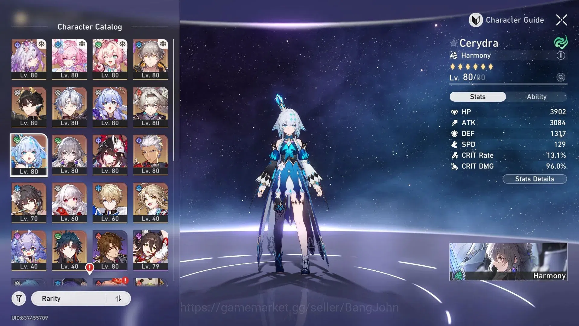 Honkai Star Rail Accounts End Game ASIA| TL70 Max|11 Lim|Castorice L80 (208% CDmg)|Firefly L80|Grand Finale VI Cleared 12