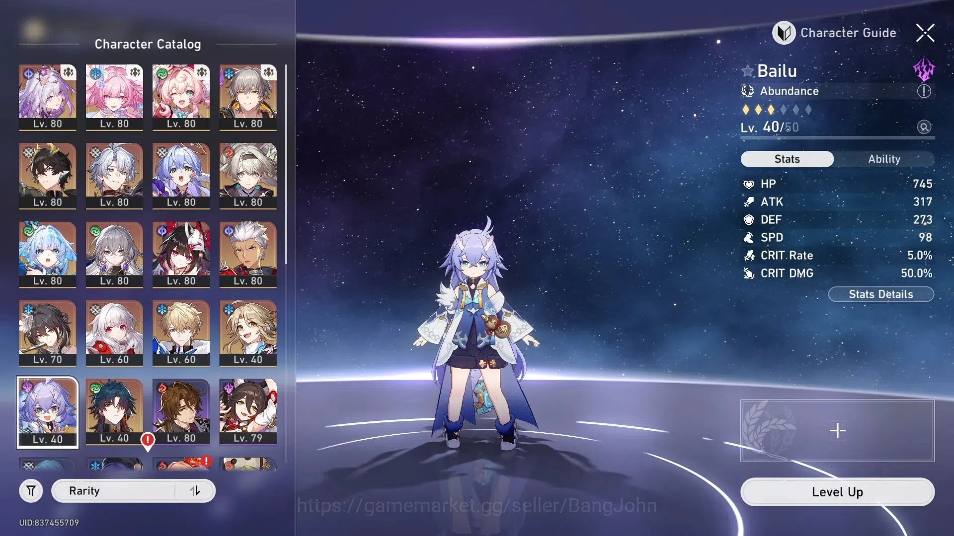 Honkai Star Rail Accounts End Game ASIA| TL70 Max|11 Lim|Castorice L80 (208% CDmg)|Firefly L80|Grand Finale VI Cleared 20