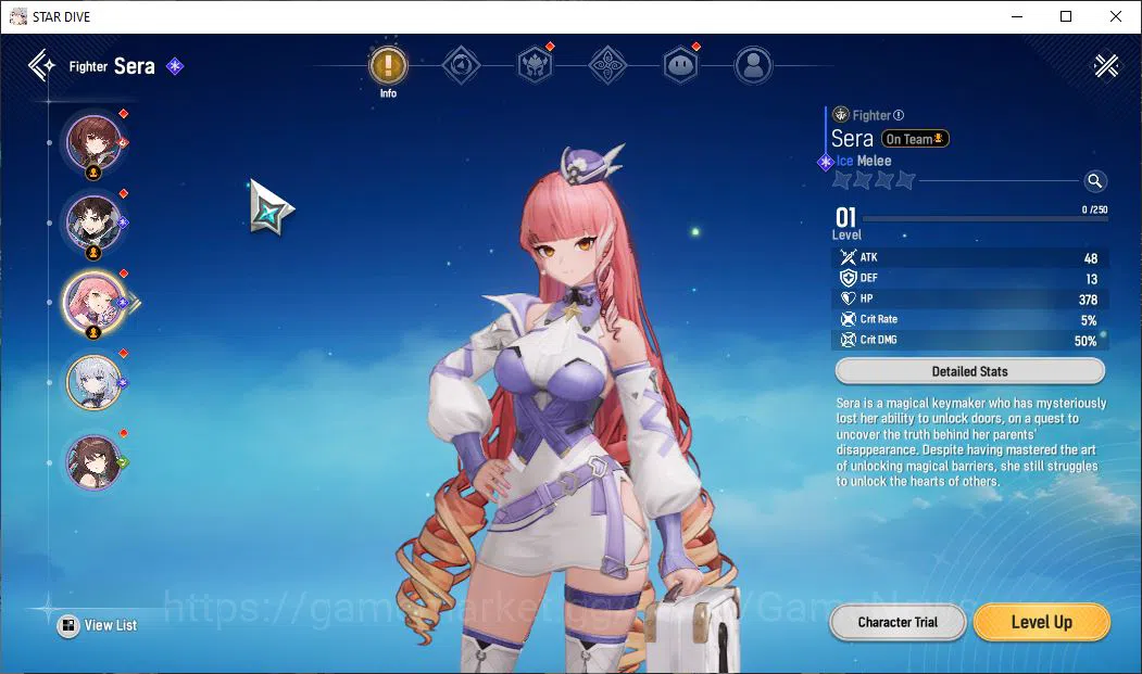 Mongil:Star Dive Accounts Global |Starter Lv 1| Meta 1 SSR Ophelia +4 SR Ser image 2