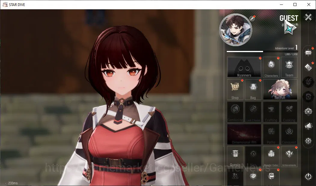 Mongil:Star Dive Accounts Global |Starter Lv 1| Meta 1 SSR Ophelia +4 SR Ser image 4