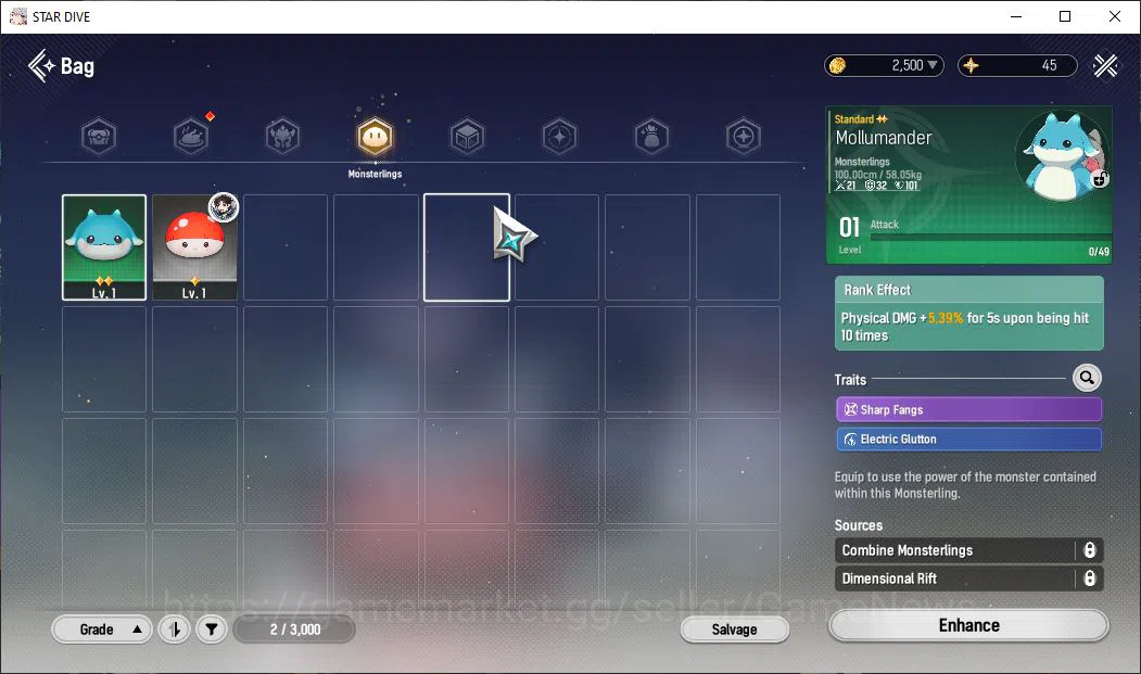 Mongil:Star Dive Accounts Global |Starter Lv 1| Meta 1 SSR Ophelia +4 SR Ser image 6