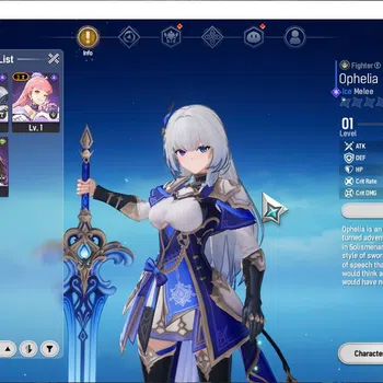 Mongil:Star Dive Accounts Global |Starter Lv 1| Meta 1 SSR Ophelia +4 SR Ser image 1