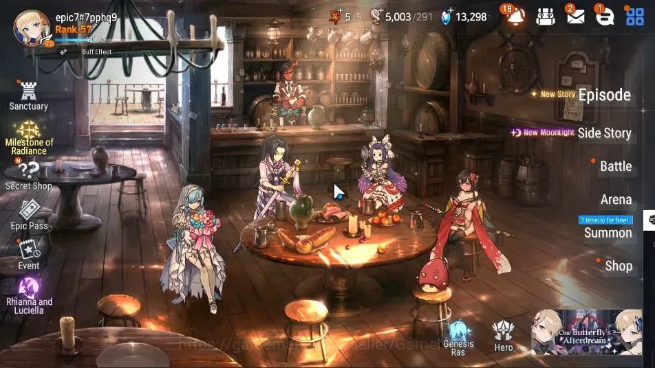 Epic Seven Accounts GLOBAL Unverif|9 ML(Arbiter Vildred,NM Luna,LH Cer image 1
