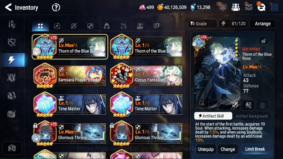 Epic Seven Accounts GLOBAL Unverif|9 ML(Arbiter Vildred,NM Luna,LH Cer image 16