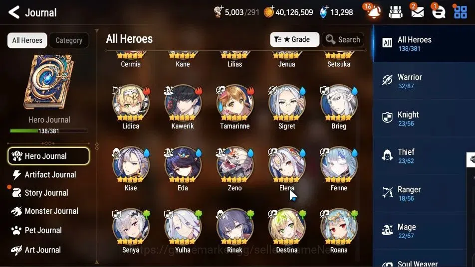 Epic Seven Accounts GLOBAL Unverif|9 ML(Arbiter Vildred,NM Luna,LH Cer image 8