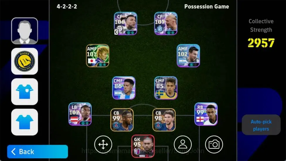 eFootball Accounts Android|PW 2957|ShowT Erling Haaland,ShowT Kylian image 4