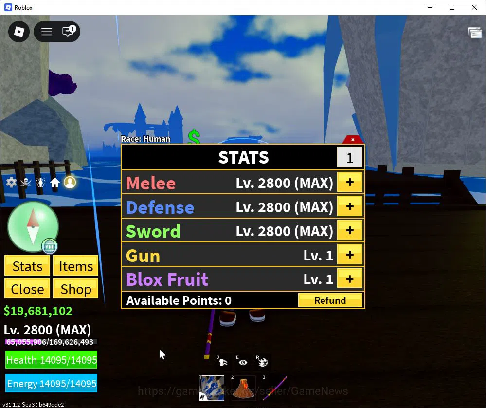 Roblox Accounts Blox Fruit |Lv Max + Magma,GodHuman|19M Beli 61K F image 1
