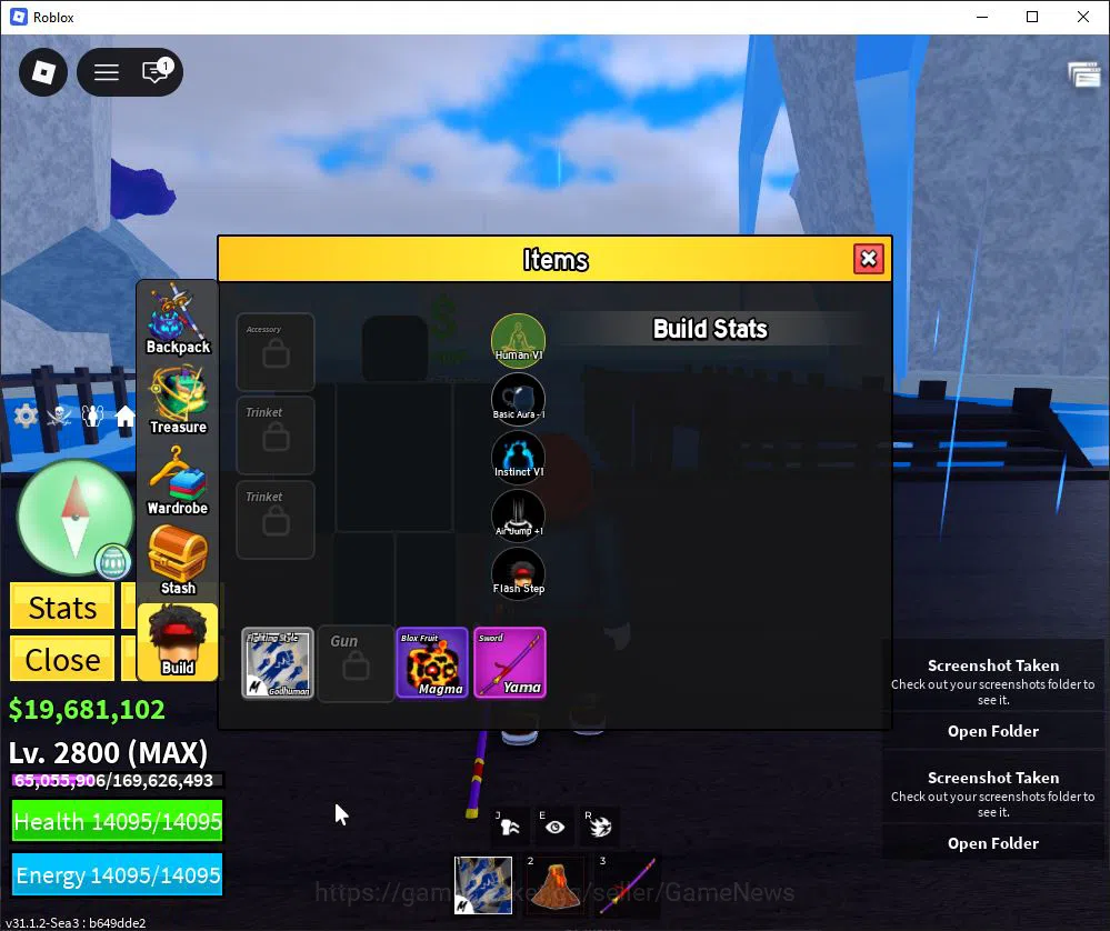Roblox Accounts Blox Fruit |Lv Max + Magma,GodHuman|19M Beli 61K F image 9