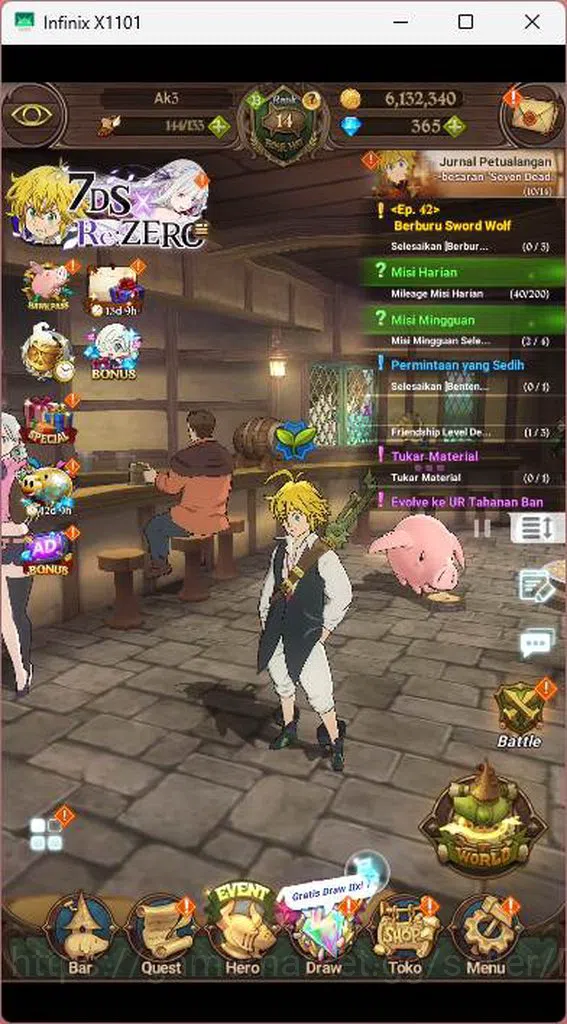 The Seven Deadly Sins: Grand Cross Accounts GLOBAL|519K CC|DM 365|Collab Re-Zero RC Emilia,TM image 1