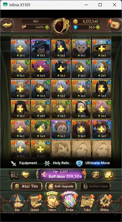 The Seven Deadly Sins: Grand Cross Accounts GLOBAL|519K CC|DM 365|Collab Re-Zero RC Emilia,TM image 7