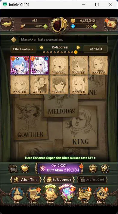 The Seven Deadly Sins: Grand Cross Accounts GLOBAL|519K CC|DM 365|Collab Re-Zero RC Emilia,TM image 9