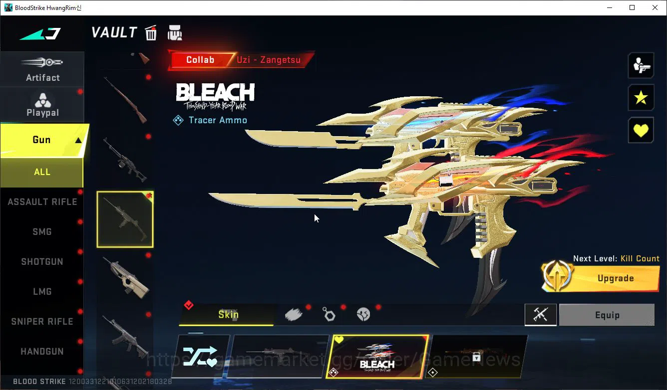 Blood Strike Accounts Mid-Tier ASIA|1 ETERNAL KALA|1 MELE Bleach Zenpakuto,UZI-Zangetsu,Byakuya,Toshiro|5 8