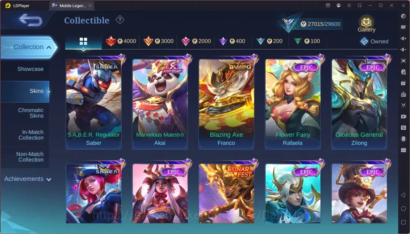 Mobile Legends: Bang Bang Accounts Global |Hero 161|Skin 122|Expert|KOF Karina|CC Nat image 14