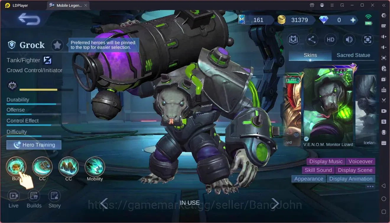 Mobile Legends: Bang Bang Accounts Global |Hero 161|Skin 122|Expert|KOF Karina|CC Nat image 4