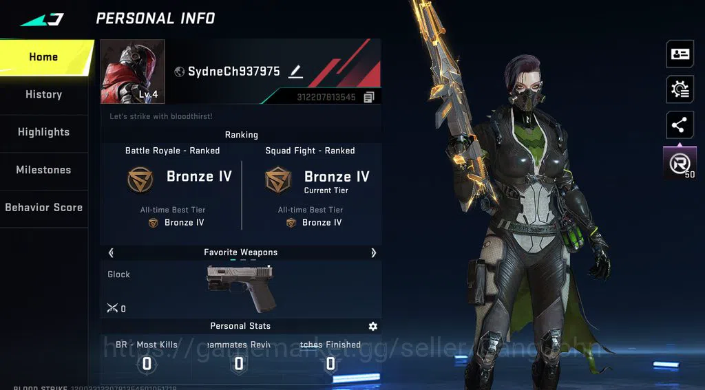 Blood Strike Accounts Polosan UMP Ultra | Change Name | BS117B image 1