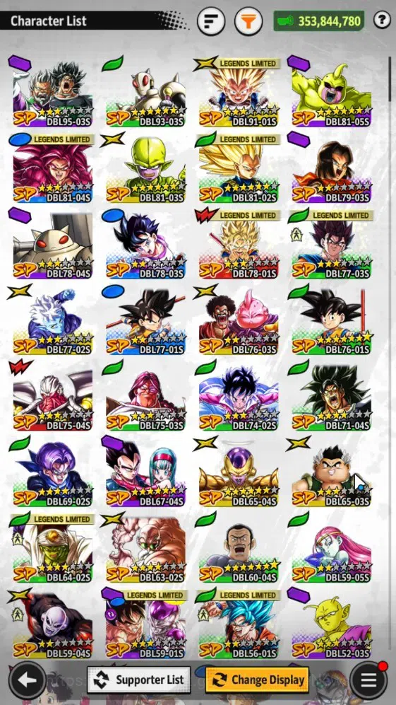 Dragon Ball Legends Accounts 353M TotalPower|LV157|4UL+3LR+11LL|SSGSS Gogeta,Om image 6