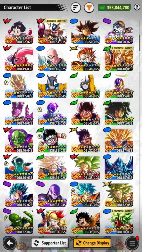 Dragon Ball Legends Accounts 353M TotalPower|LV157|4UL+3LR+11LL|SSGSS Gogeta,Om image 7