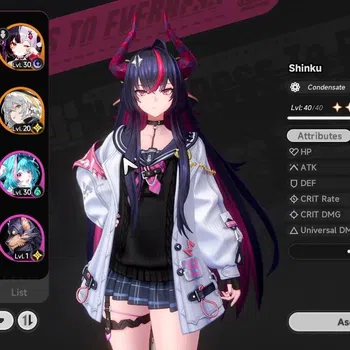 Neverness to Everness Accounts GLOBAL SEA|HL 26|TL 14|7 SClass 3 Lmt[ShinkuA1+Sign{Outfit),HotoriA2,Lacrimosa]|2 Selector