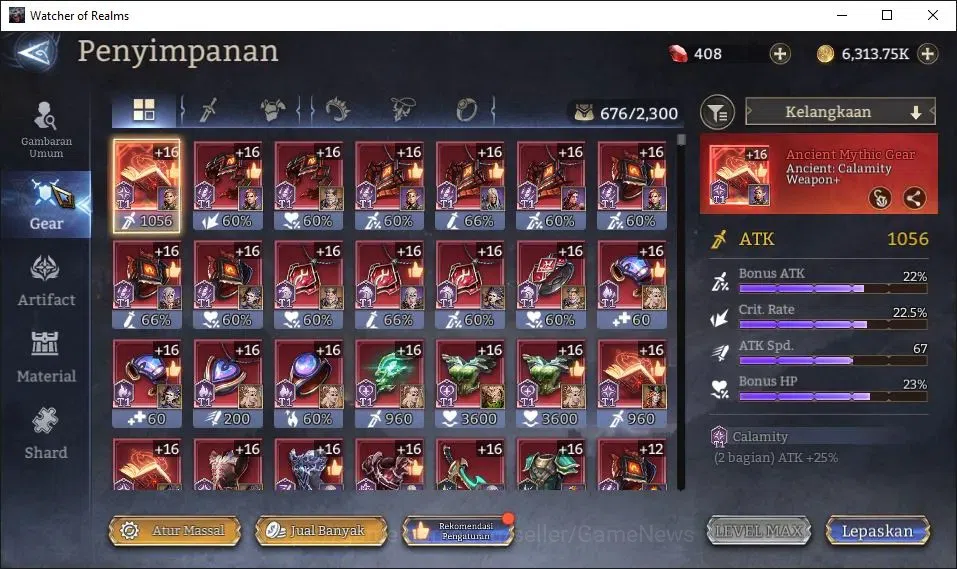 Watcher of Realms Accounts GLOBAL 60x|Lv 38|819K Power|3 Lord[Iovar,Laya,King image 11
