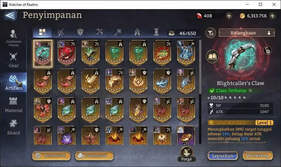 Watcher of Realms Accounts GLOBAL 60x|Lv 38|819K Power|3 Lord[Iovar,Laya,King image 12