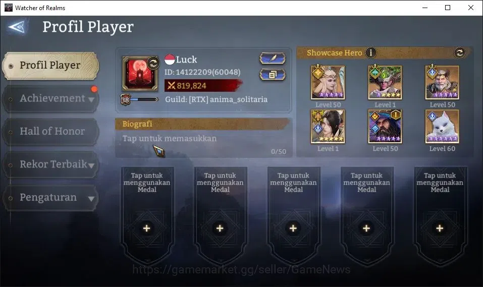 Watcher of Realms Accounts GLOBAL 60x|Lv 38|819K Power|3 Lord[Iovar,Laya,King image 2