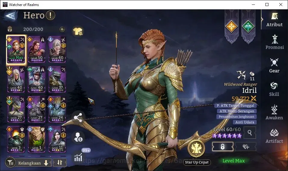 Watcher of Realms Accounts GLOBAL 60x|Lv 38|819K Power|3 Lord[Iovar,Laya,King image 9