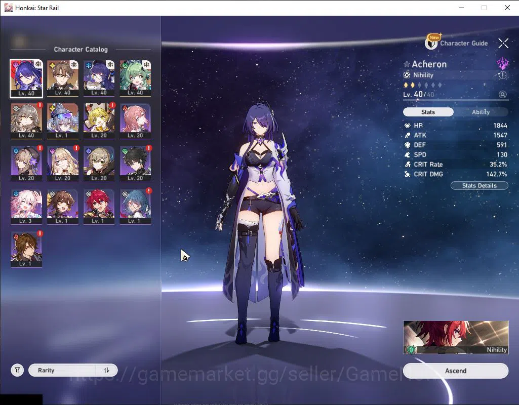 Honkai Star Rail Accounts Asia|TL 25|3 Limited|Silver Wolf LV.999,Acheron,Hu image 9