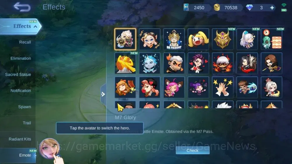 Mobile Legends: Bang Bang Accounts Hero 107|Skin 171|High Glory 55|CC Nata,Lbox Karri image 17