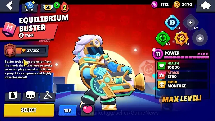 Brawl Stars Accounts 1005 Trophy |15 Brawlers 2 Max Lv (Shelly,Buster)| image 15