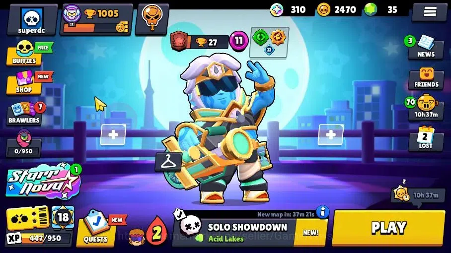 Brawl Stars Accounts 1005 Trophy |15 Brawlers 2 Max Lv (Shelly,Buster)| image 3
