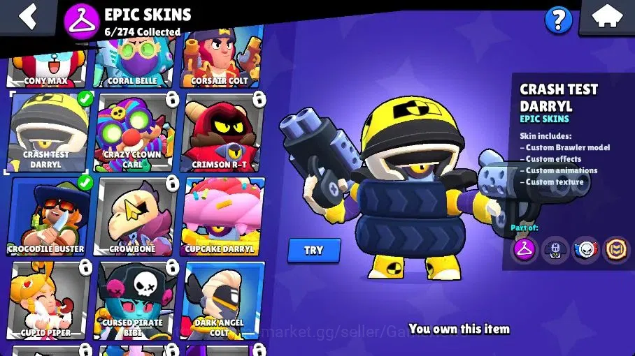 Brawl Stars Accounts 1005 Trophy |15 Brawlers 2 Max Lv (Shelly,Buster)| image 9