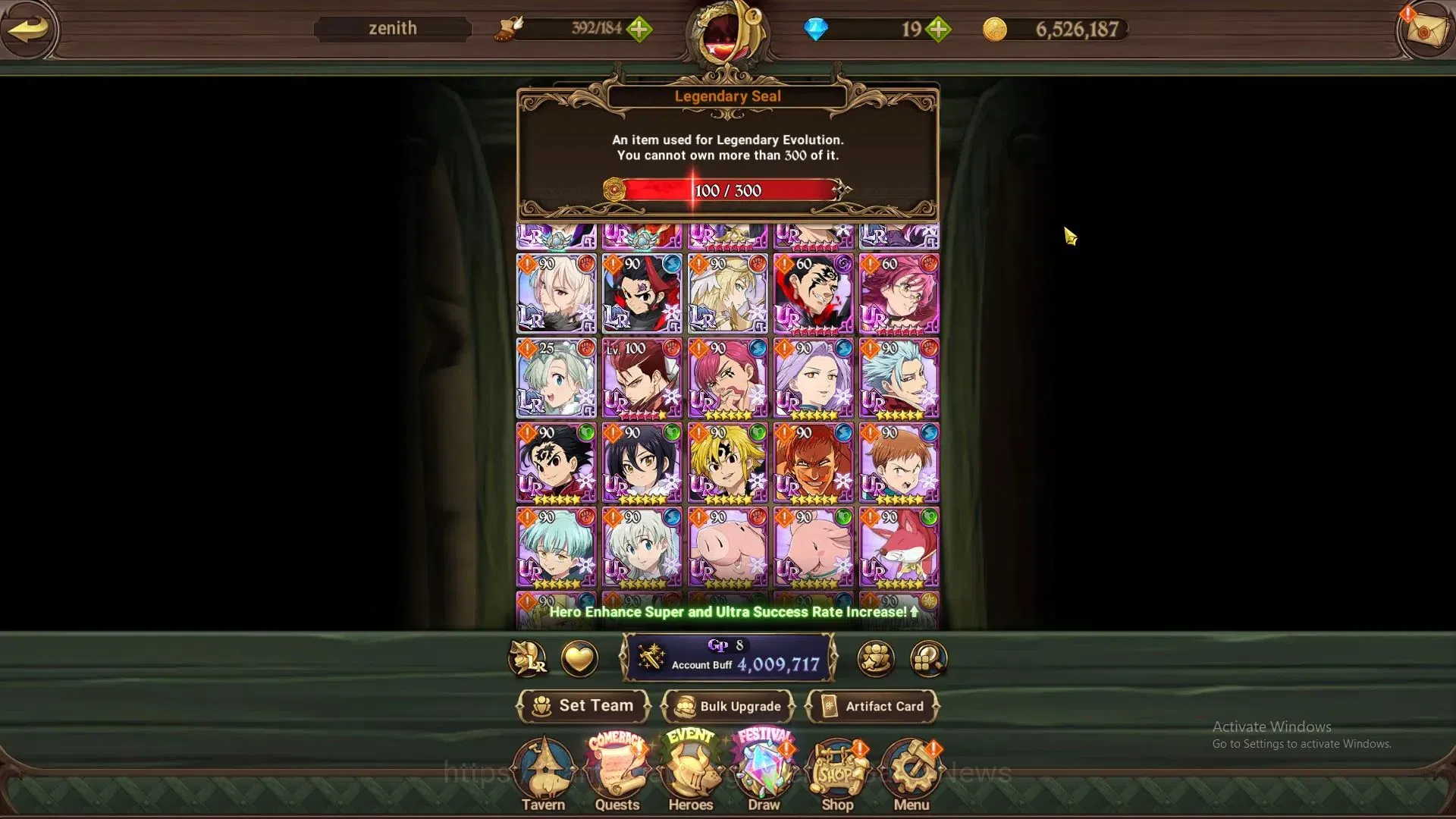 The Seven Deadly Sins: Grand Cross Accounts ASIA|4M CC|100 LS,19 Dm|5 LR+11 UR|Desire,Zeldris, image 2