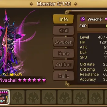 Summoners War: Sky Arena Accounts End-Game ASIA|Lv100|2LD (Vivachel,Qitian Dasheng) 36 NatB5(Teshar,Laim,Frieren