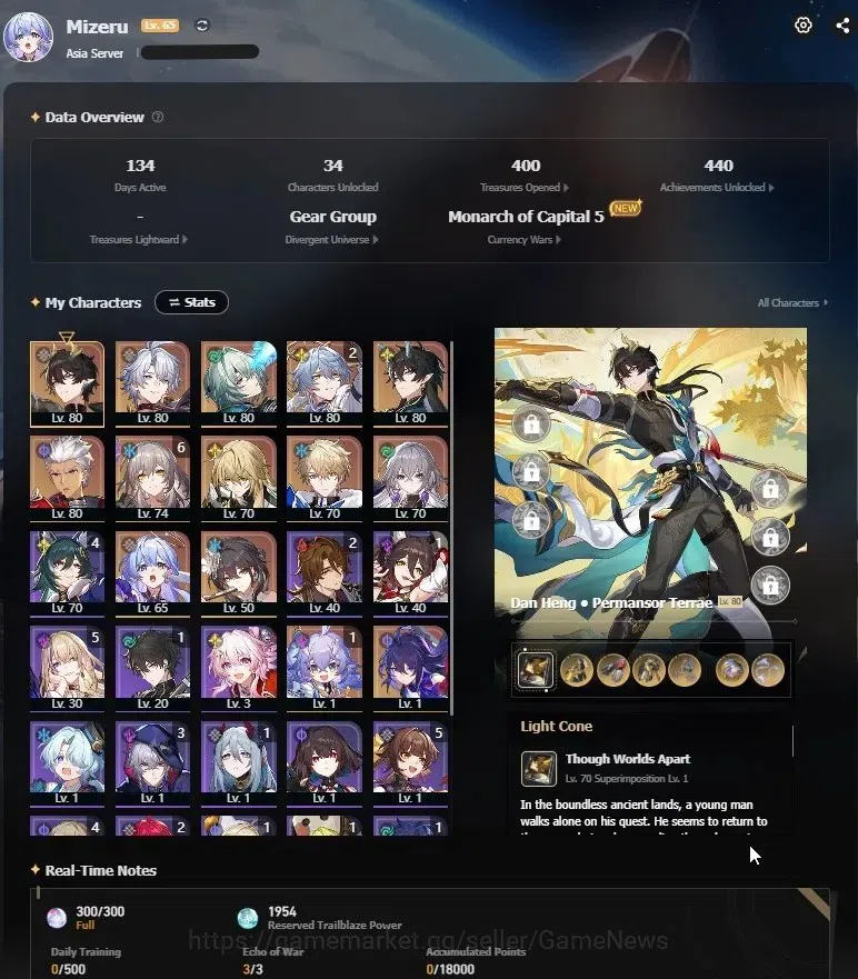 Genshin Impact Accounts Asia|Free HSR|AR 43|2 Limited(Flins,Escoffier)|Mc  image 13