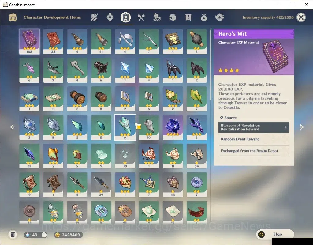 Genshin Impact Accounts Asia|Free HSR|AR 43|2 Limited(Flins,Escoffier)|Mc  image 3