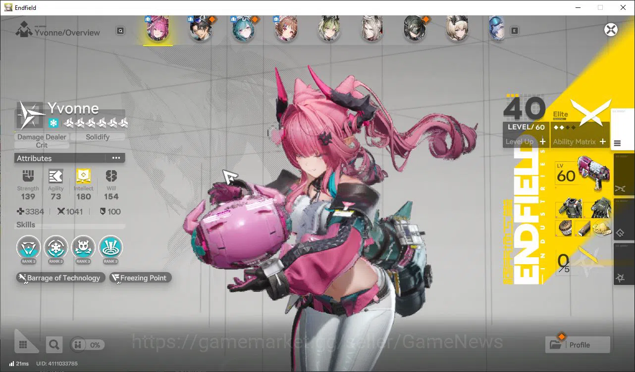 Arknights: Endfield Accounts ASIA|Lv48|24k Oro| 4 SSR 1 Limited |Yvonne+Sign,Ar image 2
