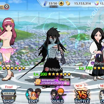 Bleach: Brave Souls Accounts Starter Global |131K BP+12K Orb|Fresh Story|Ichigo7th,Aizen6th,Ulquiorra FS & CS,Toshiro
