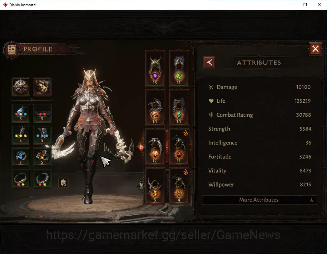 Diablo Immortal Accounts SA - Malah|Lv60(402)|Demon Hunter|30k CR|Reso 450| image 4