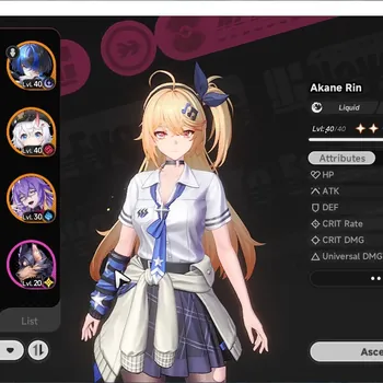 Neverness to Everness Accounts Global SEA|HL 27|7 S-Class 3 Limit|Akane Rin+Sign,Hotori,Nanally|1 Selector|Porsche|2K