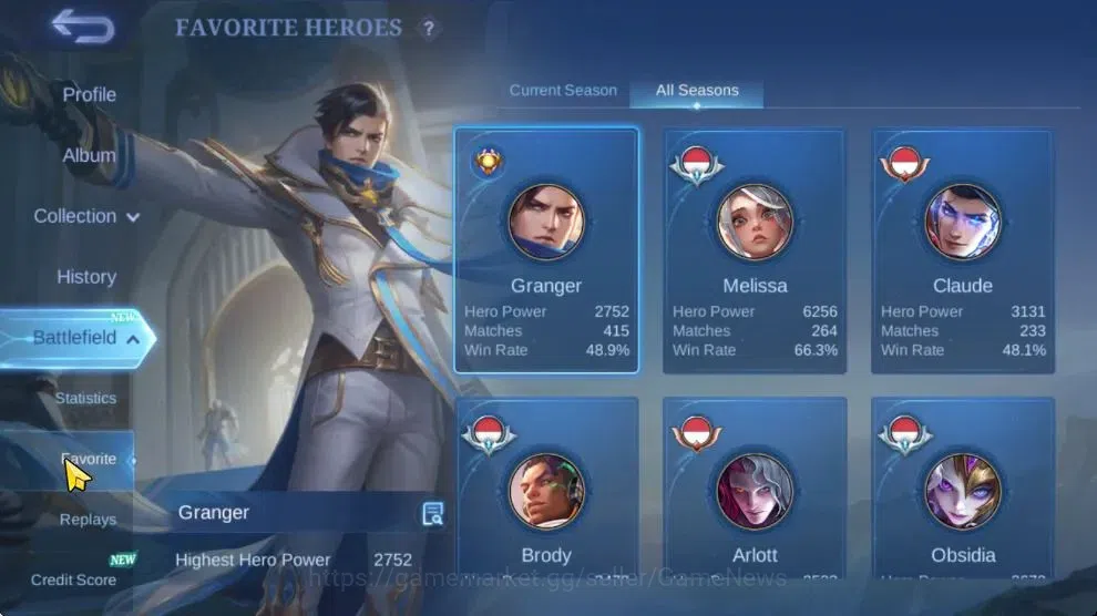 Mobile Legends: Bang Bang Accounts Hero 115|Skin 144|High Immo 103|LB Granger,Meow[Ju image 5