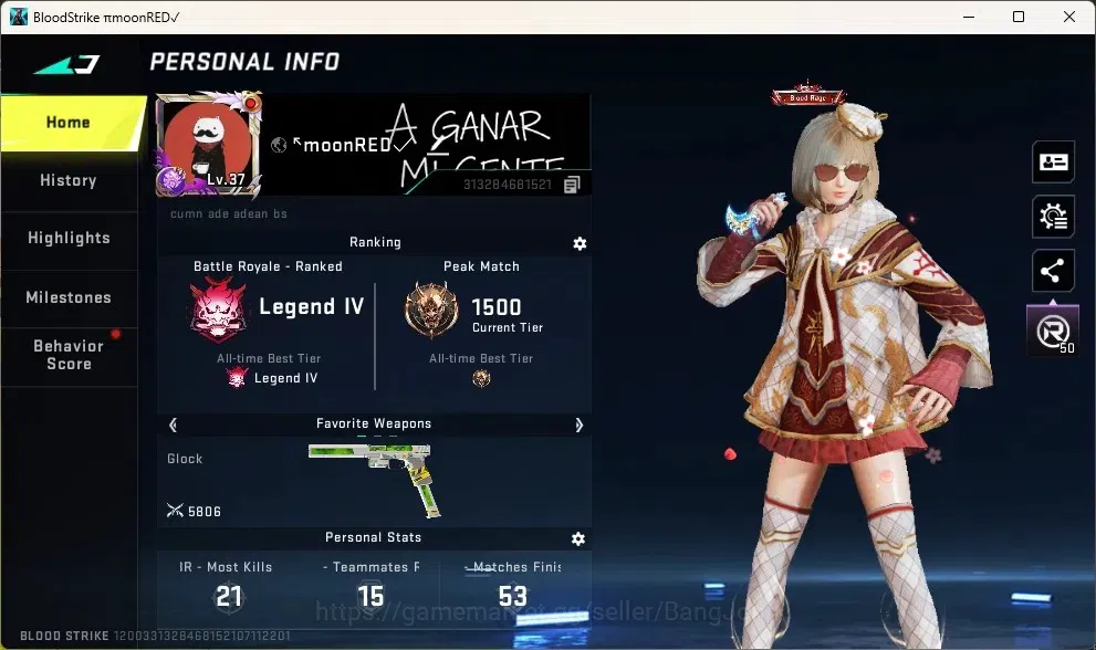 Blood Strike Accounts Others ASIA | 1 ETERNAL: Uzi-Scorpius|Guns:1 AOT,1 TR|1 Ultra Melee Talon Knife - Sanctum|3 Ultra 1