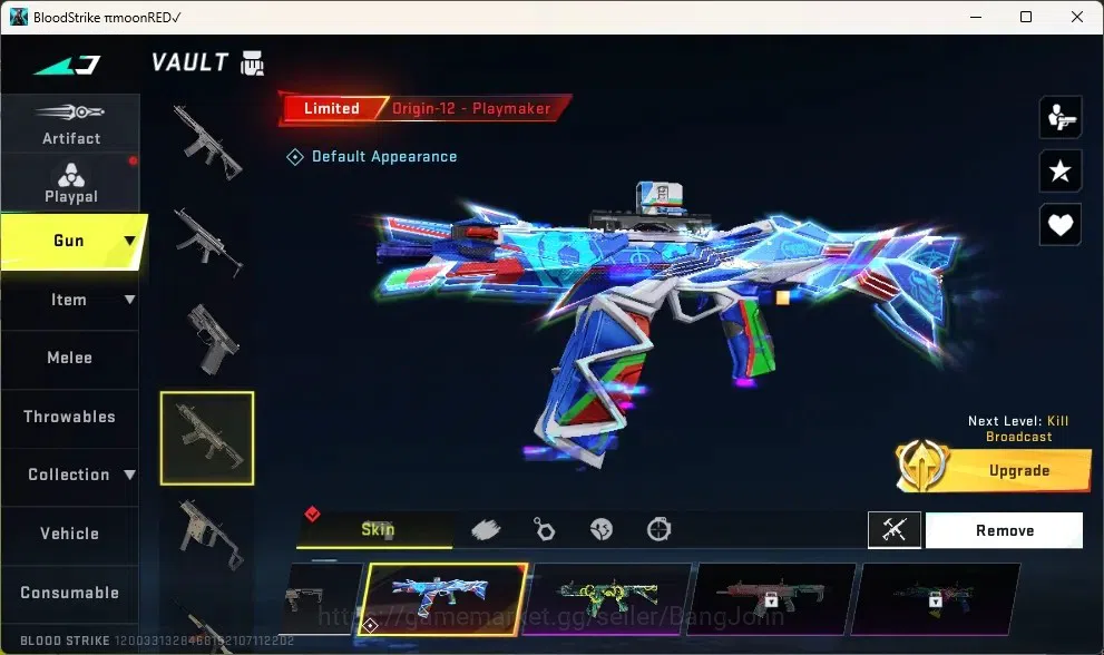 Blood Strike Accounts Others ASIA | 1 ETERNAL: Uzi-Scorpius|Guns:1 AOT,1 TR|1 Ultra Melee Talon Knife - Sanctum|3 Ultra 4