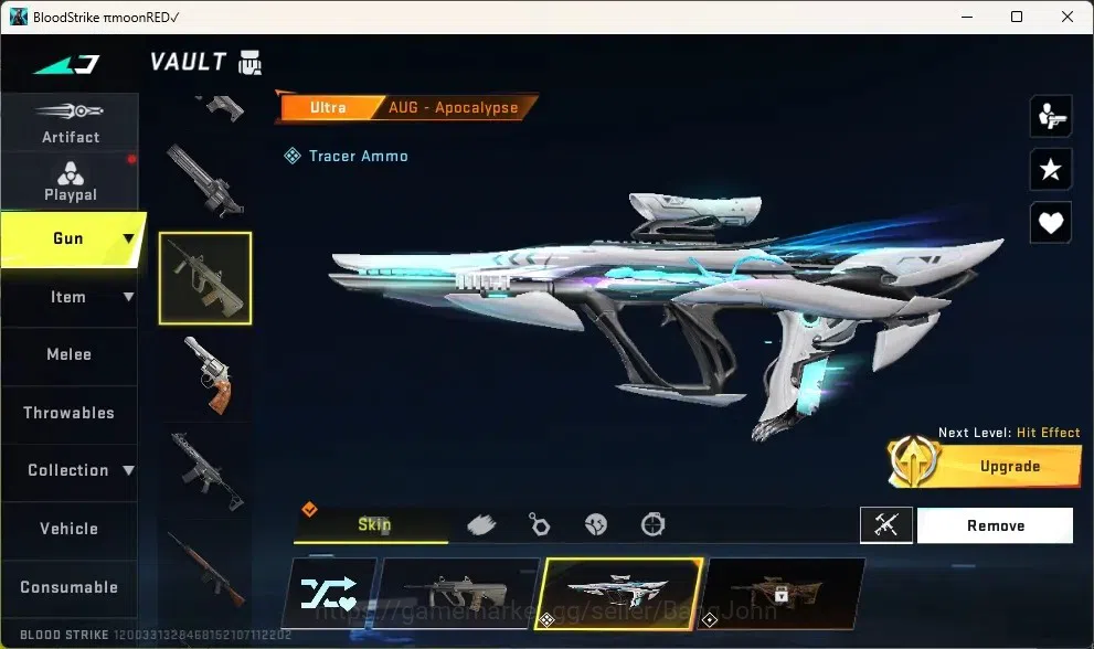 Blood Strike Accounts Others ASIA | 1 ETERNAL: Uzi-Scorpius|Guns:1 AOT,1 TR|1 Ultra Melee Talon Knife - Sanctum|3 Ultra 6