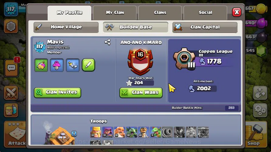 Clash of Clans Accounts TH 13 - BH 6|LV 117|Limited Skin|HH 5|BK 43,AQ 41, image 4