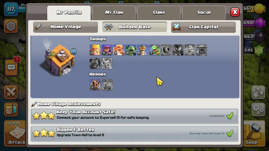 Clash of Clans Accounts TH 13 - BH 6|LV 117|Limited Skin|HH 5|BK 43,AQ 41, image 5